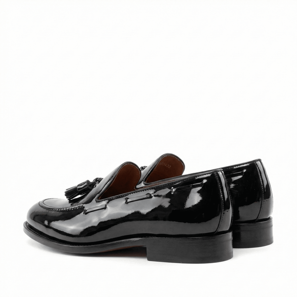 Rubea2 - Men's patent leather Red bottoms sole loafers