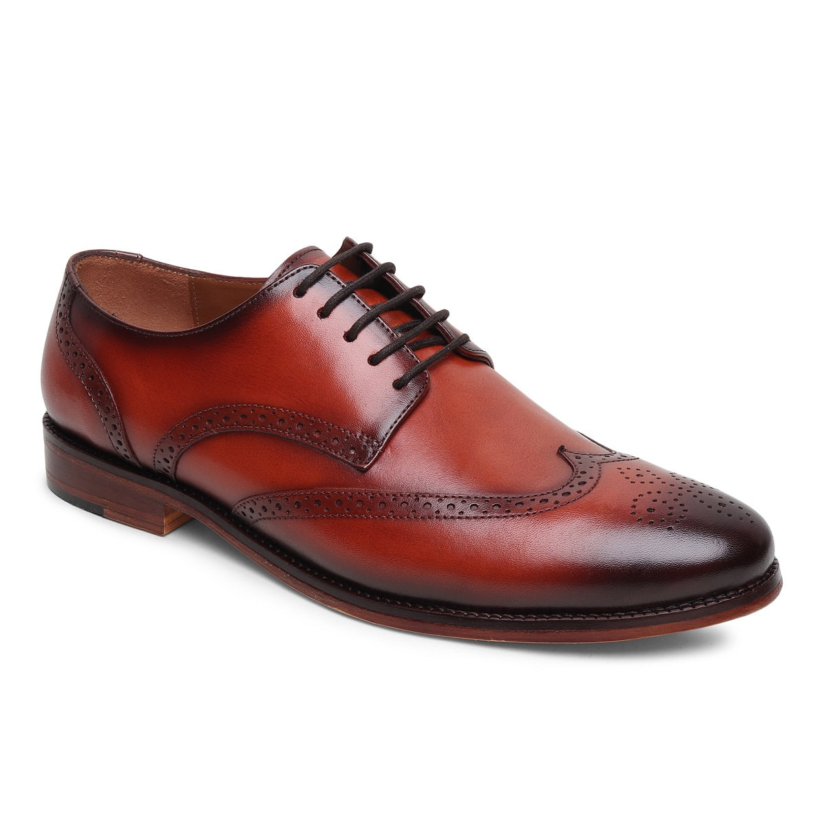 Canyo - Brogue Leather Sole Oxford dress shoes for men