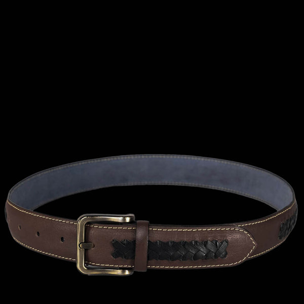 Mini Braid Burgundy - Hand Made Men's Leather Belt