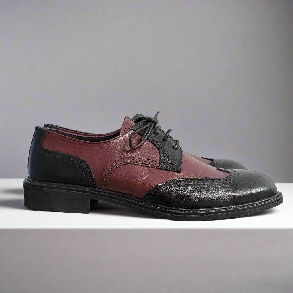 Misto - Spectator Derby shoes in Black & red or Brown & Green