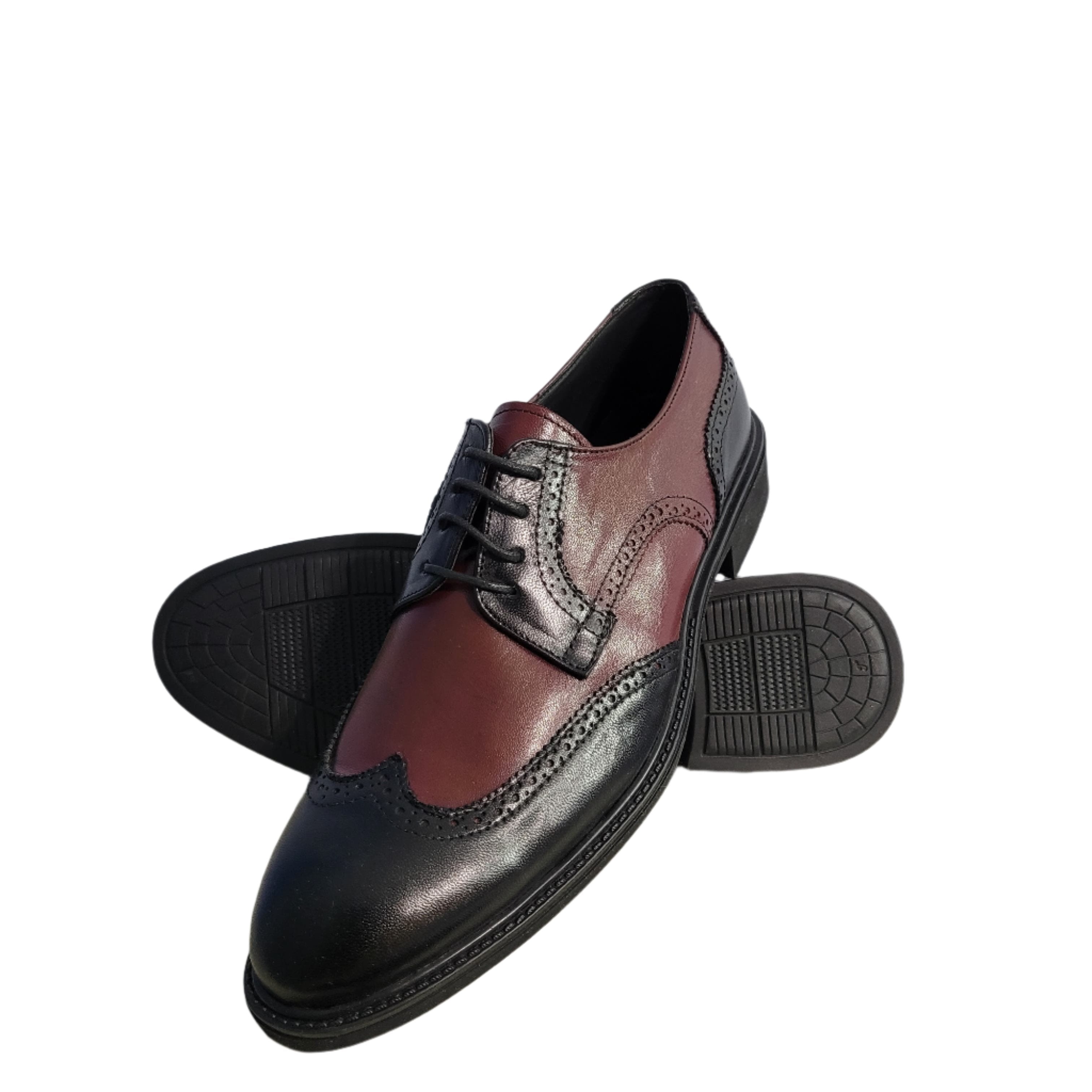 red and black spectator oxford shoes arconya