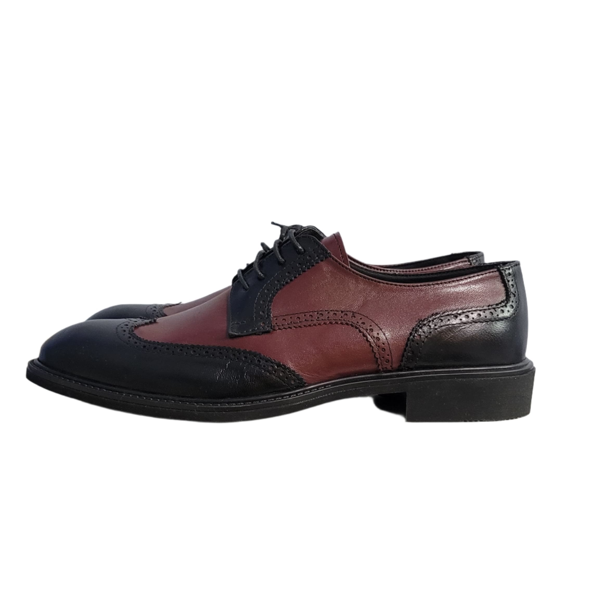 Misto - Spectator Derby shoes in Black & red or Brown & Green