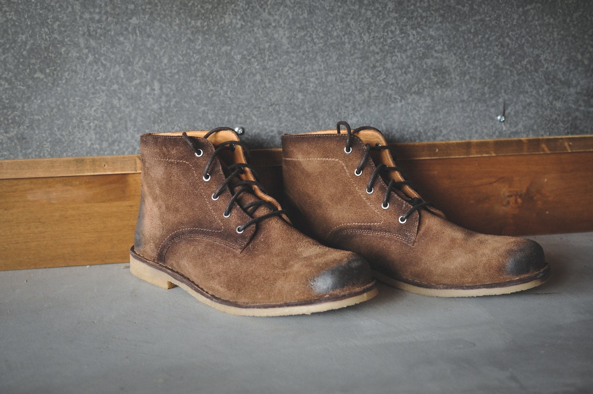 The Grover | Burnished Tobacco Suede Men's Boots