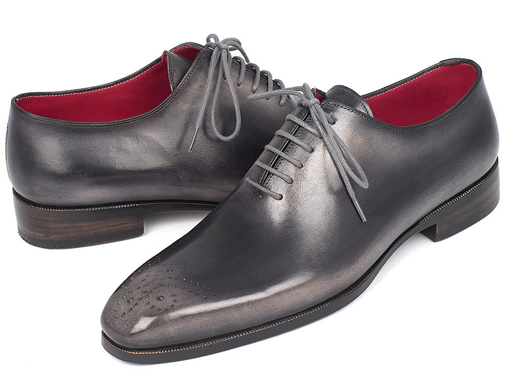 Completo - Men's Gray & Black Wholecut Oxfords