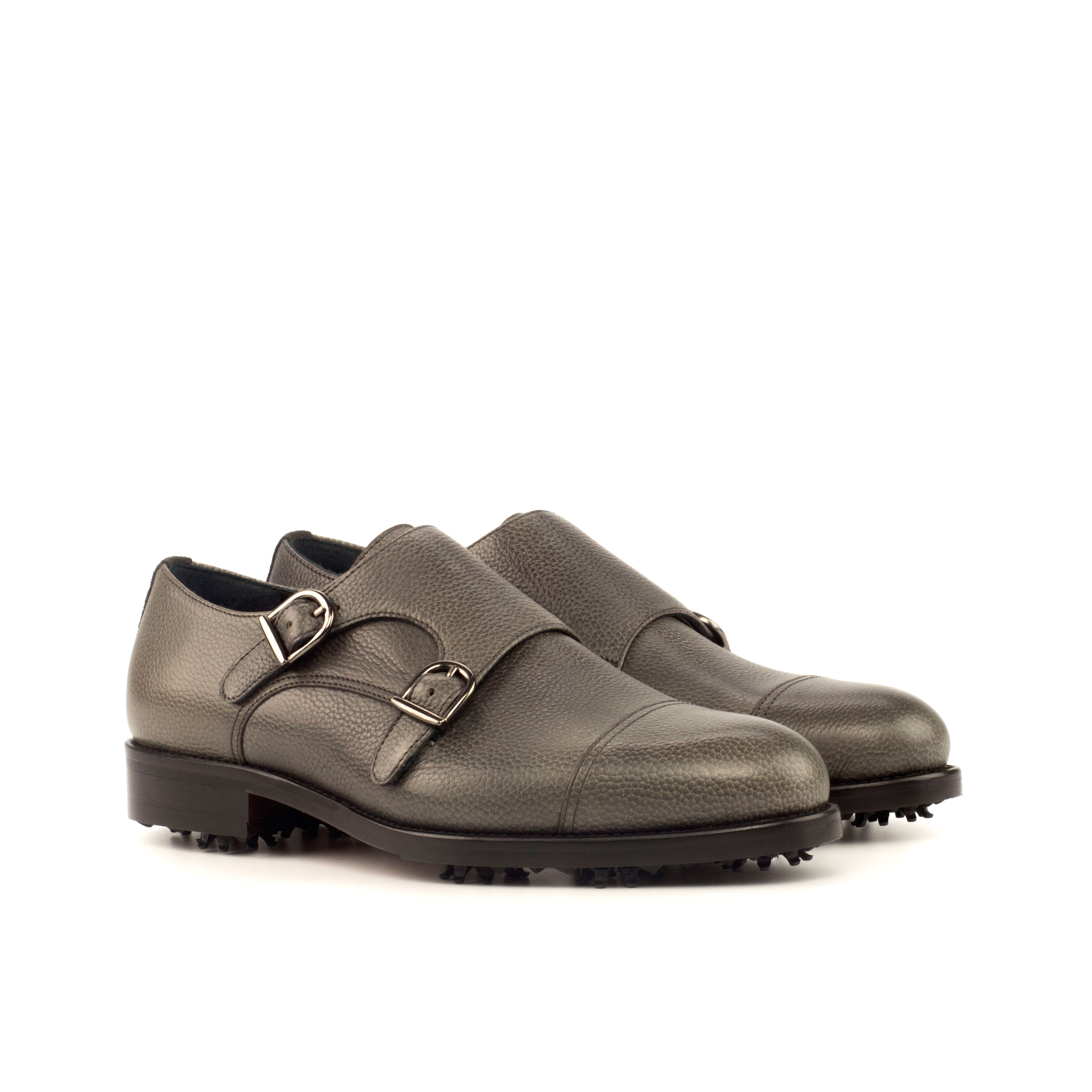 Querencia - leather monk strap golf shoes