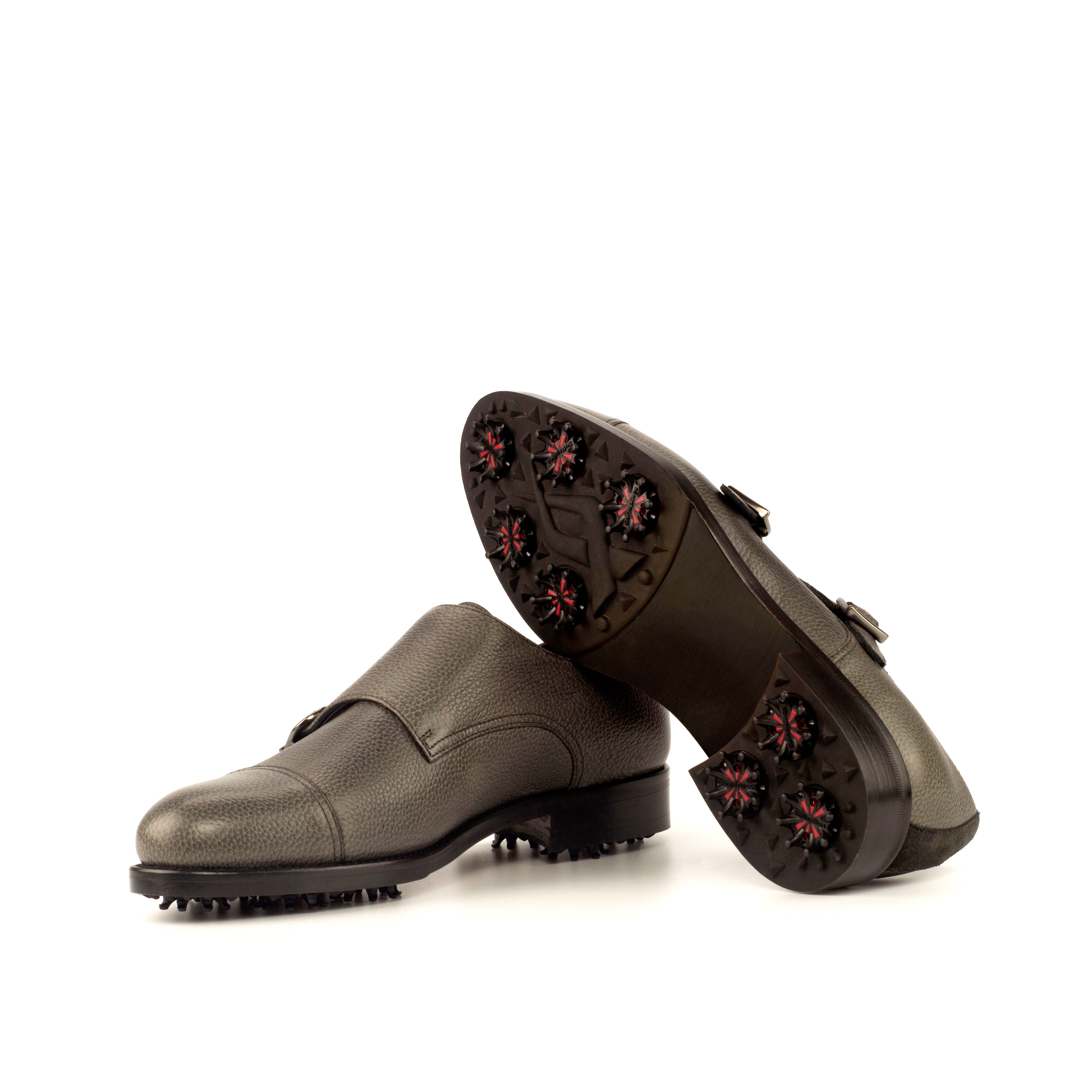 Querencia - leather monk strap golf shoes
