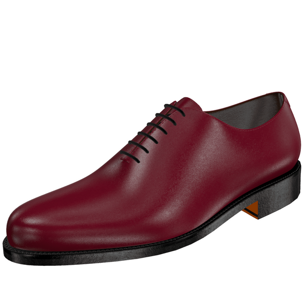 Arconya burgundy wholecut oxford shoes