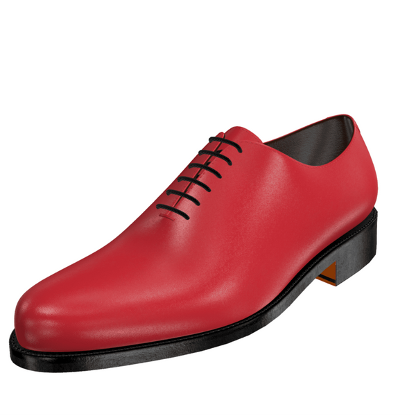 Arconya red wholecut oxford shoes