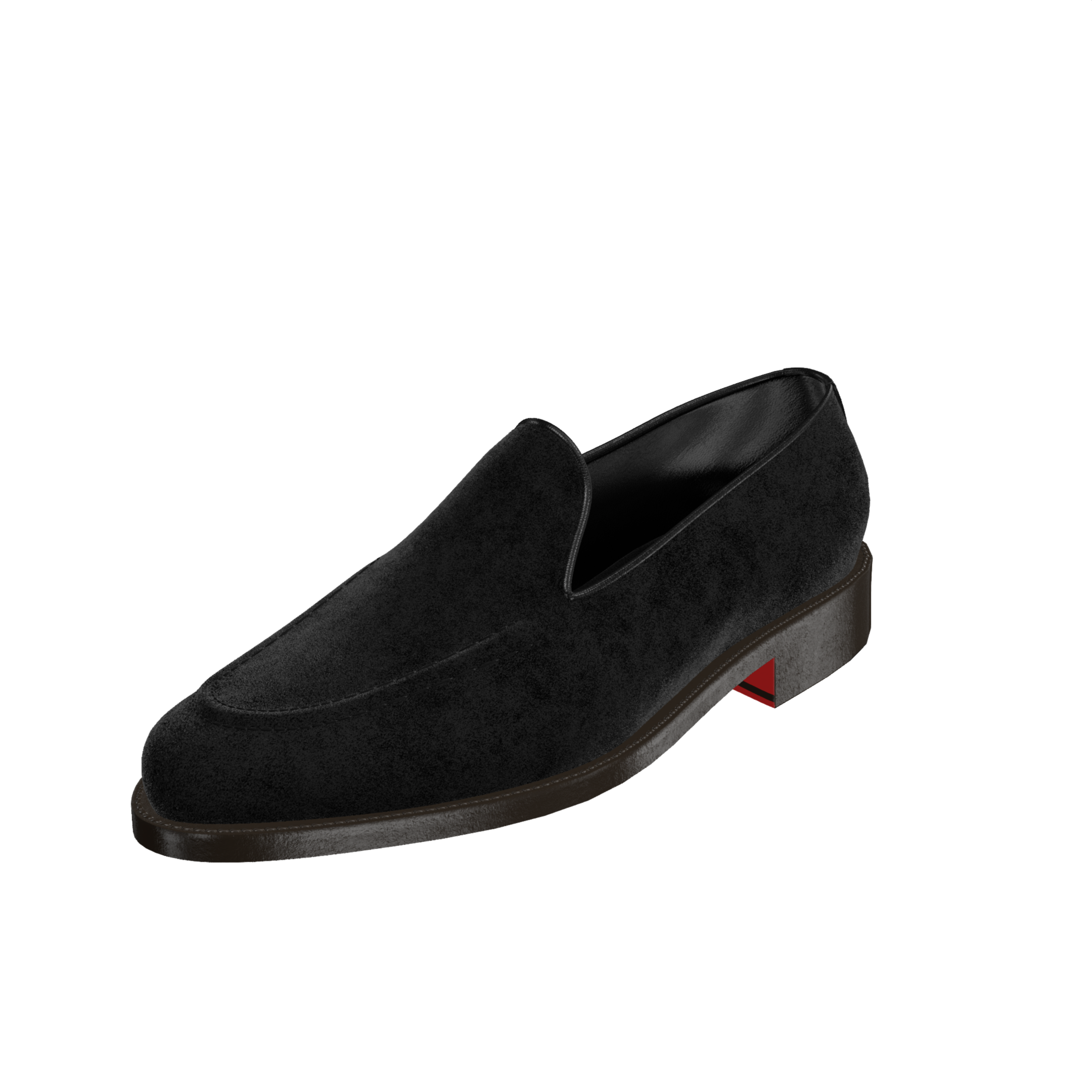 Arconya suede leather red bottom sole loafers shoes