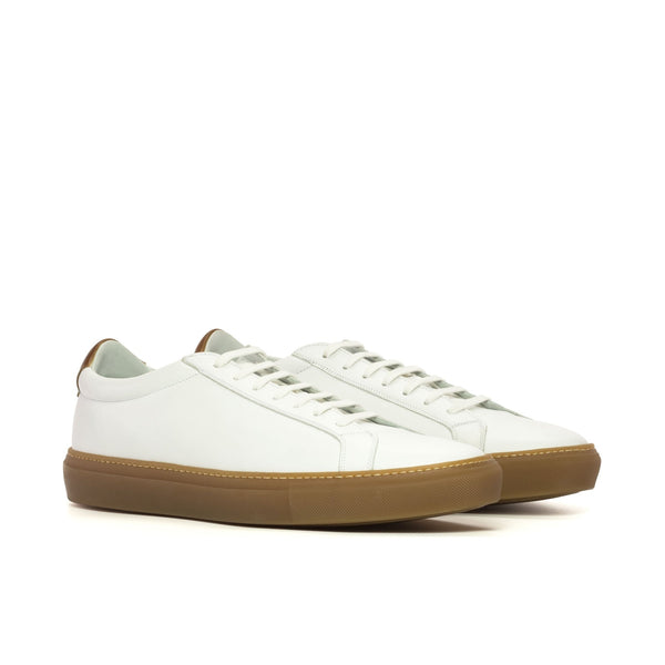Volare -  White Men's Italian Leather Dress Sneakers