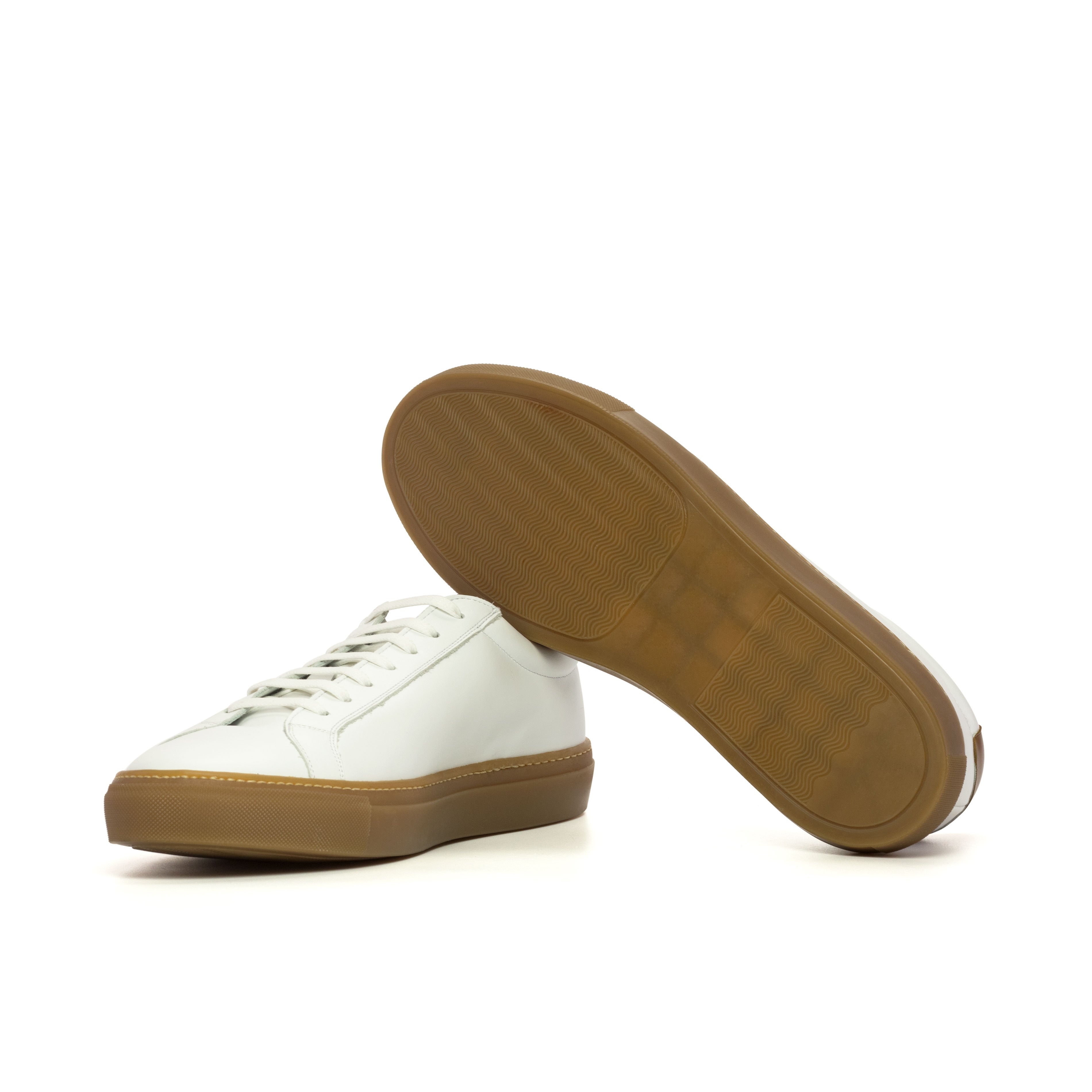 Volare -  White Men's Italian Leather Dress Sneakers