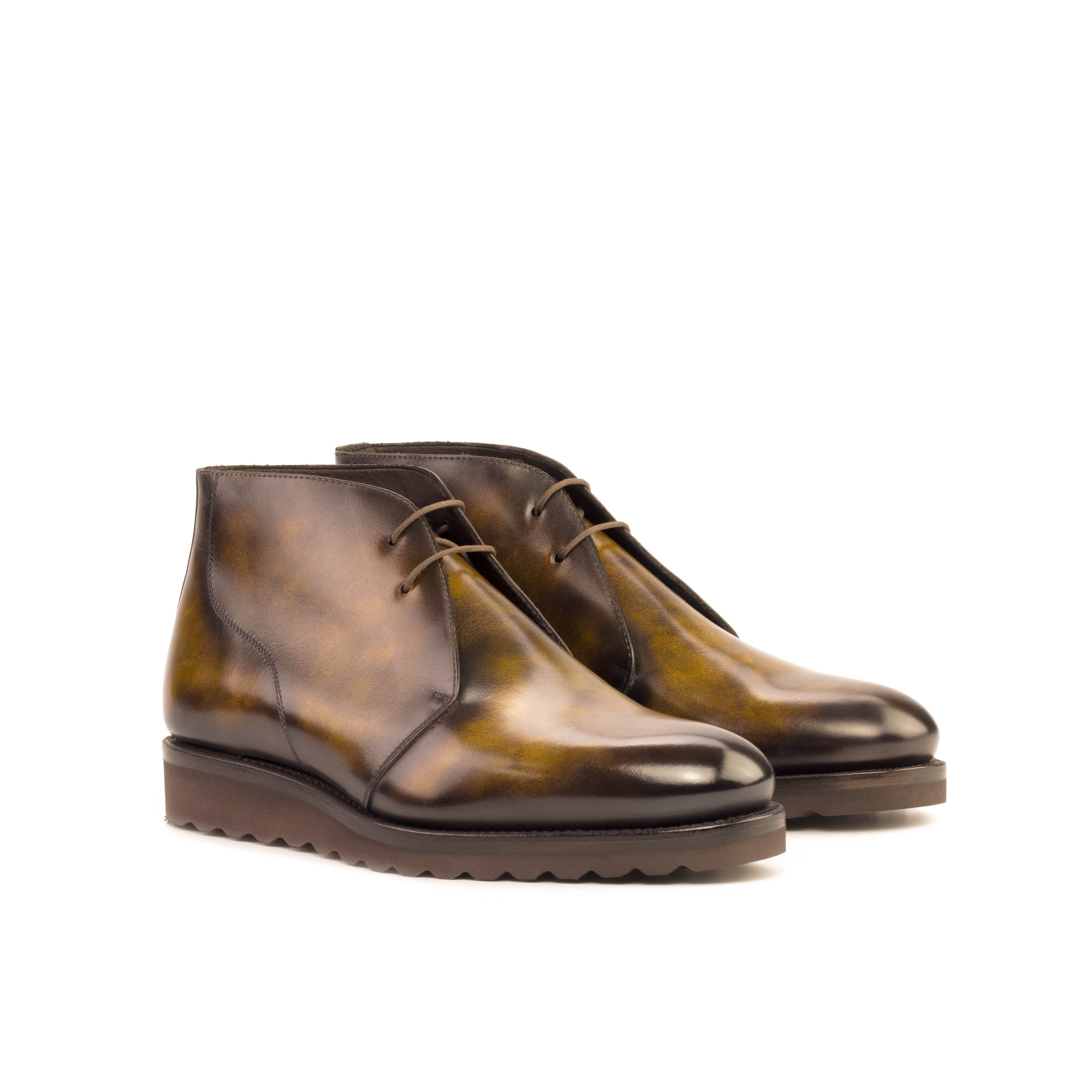 Maravia - Patina leather chukka boots