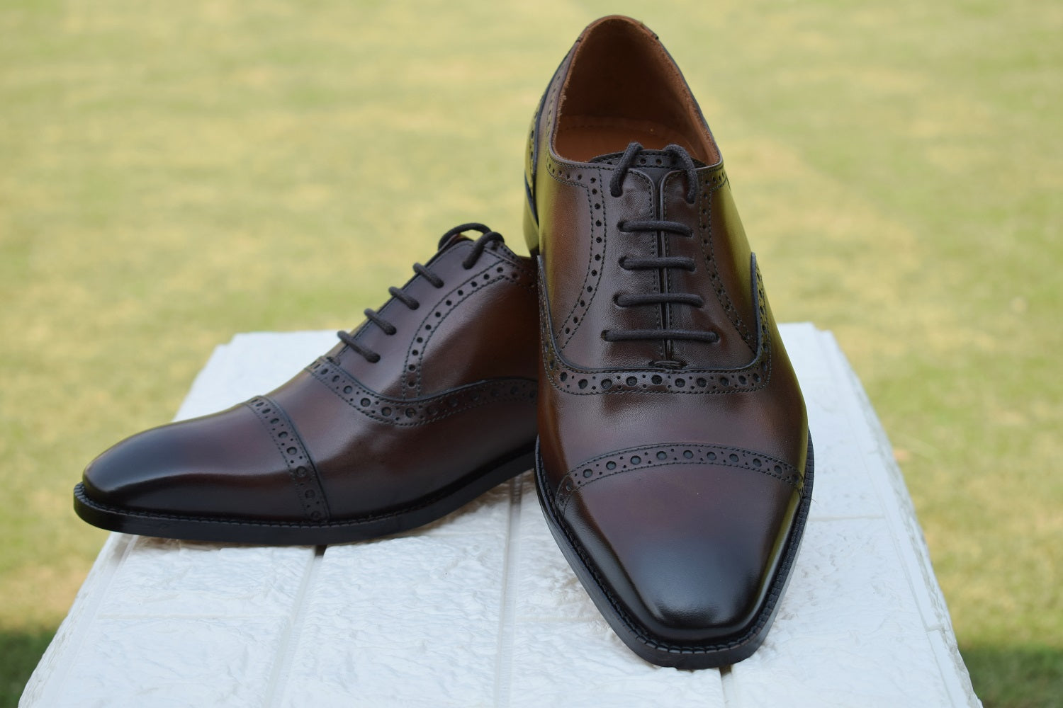 Oxford Handmade Leather Brogue Shoes