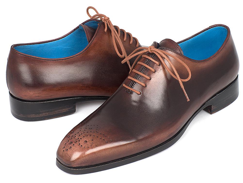 Men's Camel & Brown Wholecut Oxfords