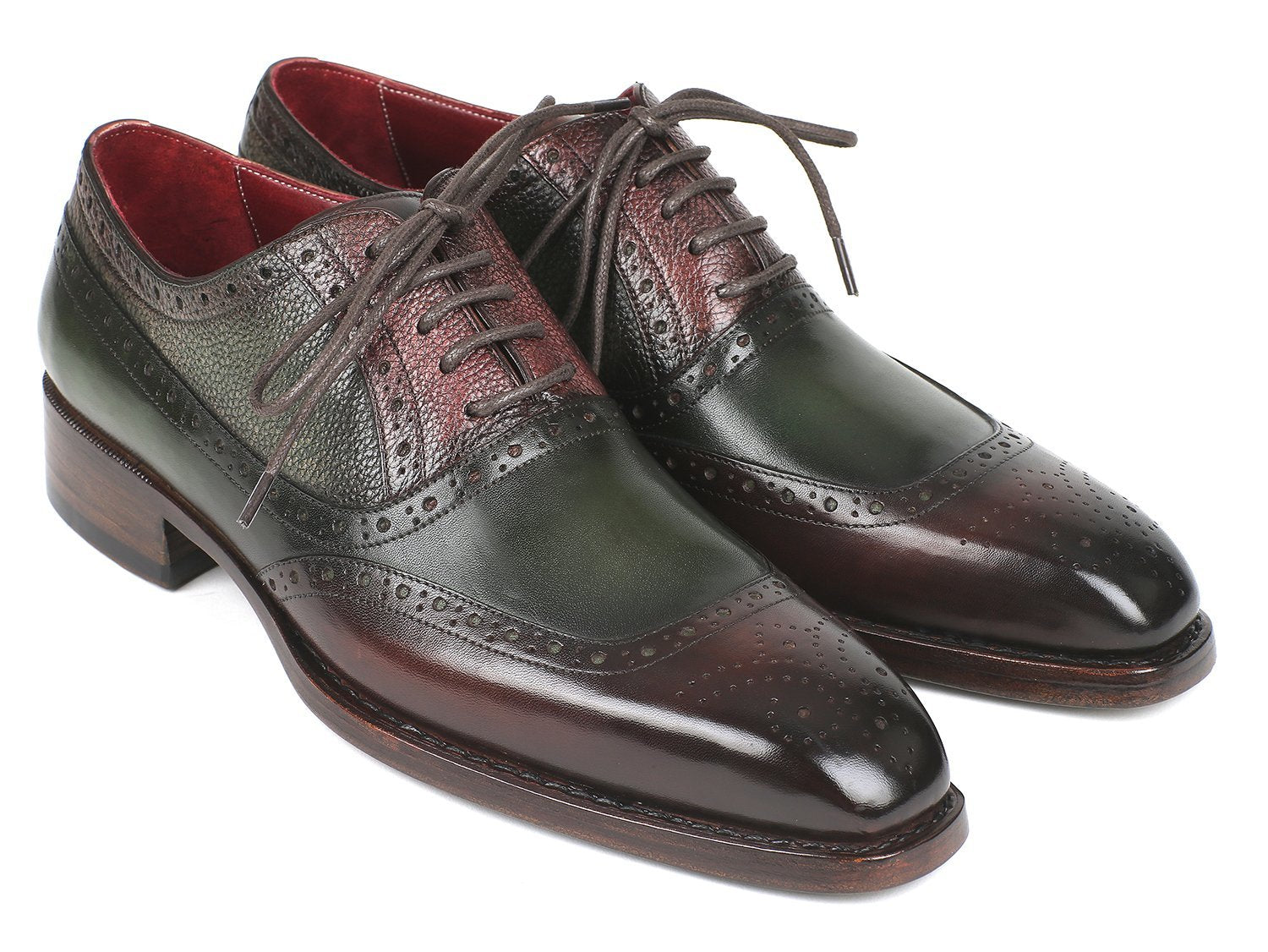 Rondi 3 - Goodyear Welted Oxfords Brown & Green