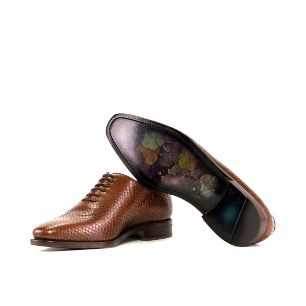 Plora - Exotic python skin leather oxford dress shoes