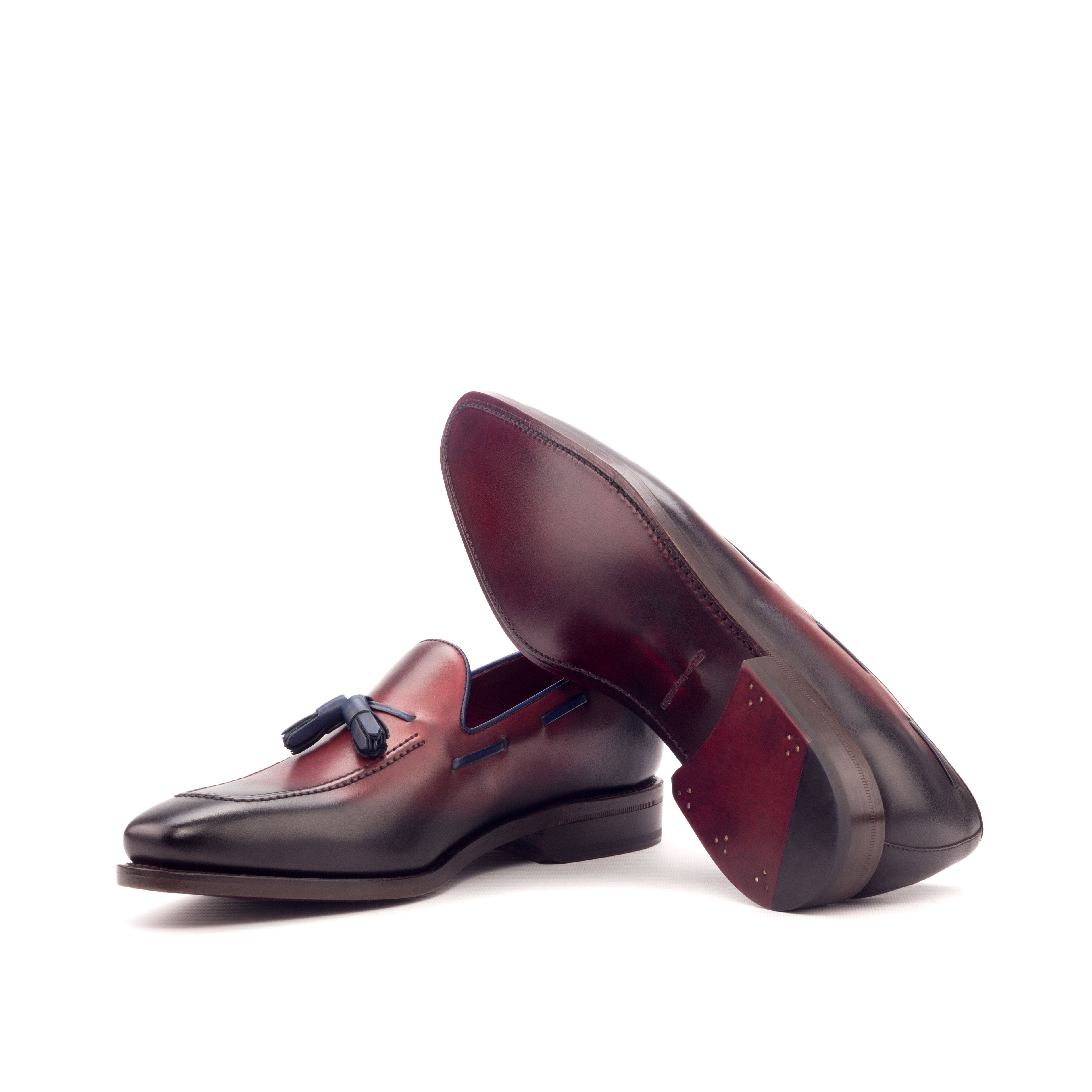 Manoli - Oxblood tassel leather Loafers for men