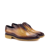 Arconya Navy - Leather patina Whole Cut oxford dress shoes. Big Sizes