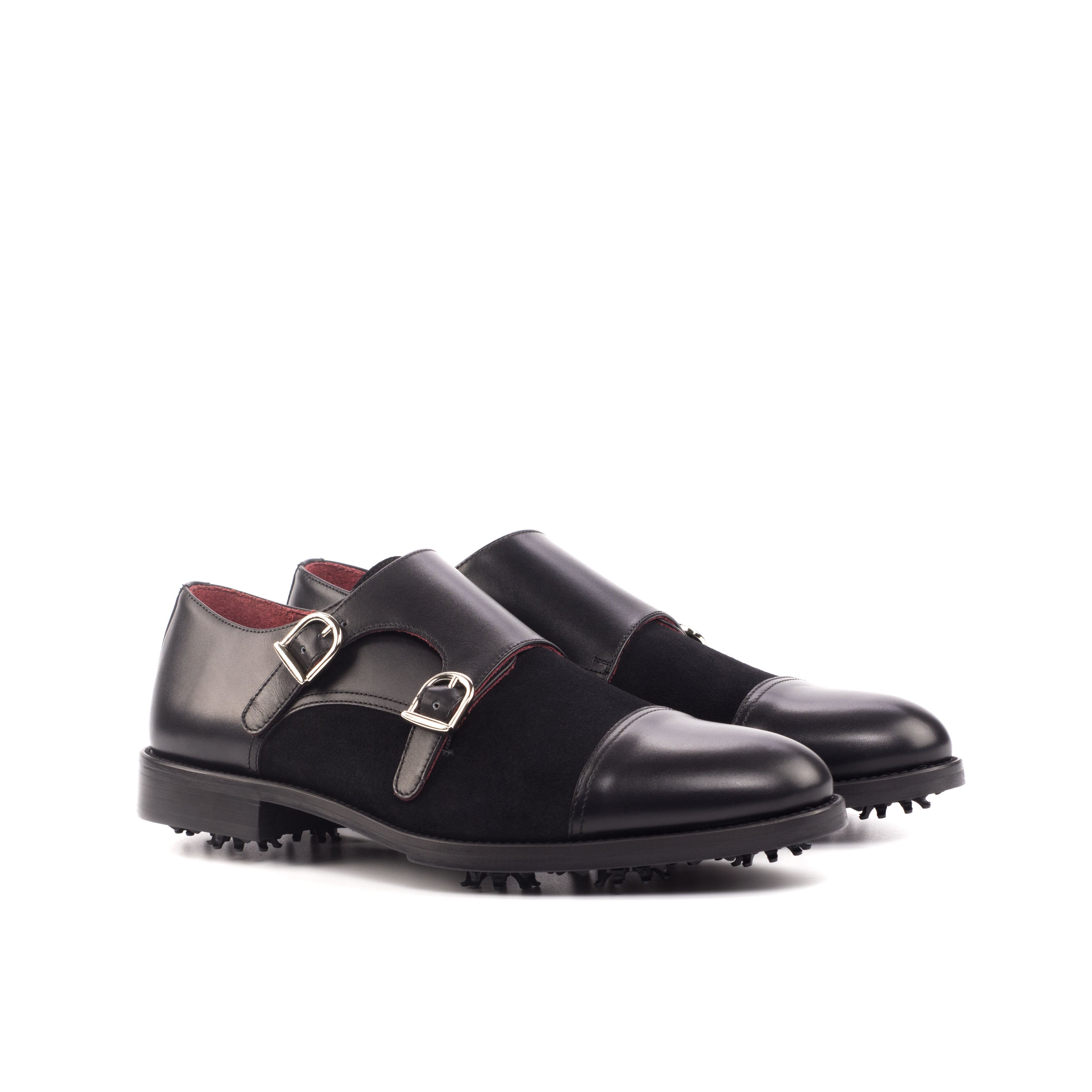 Doravia - leather monk strap golf shoes