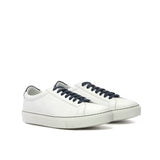 Volare -  White Men's Italian Leather Dress Sneakers