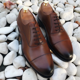 Sharra - Handmade Leather Oxford dress shoes with Leather Sole