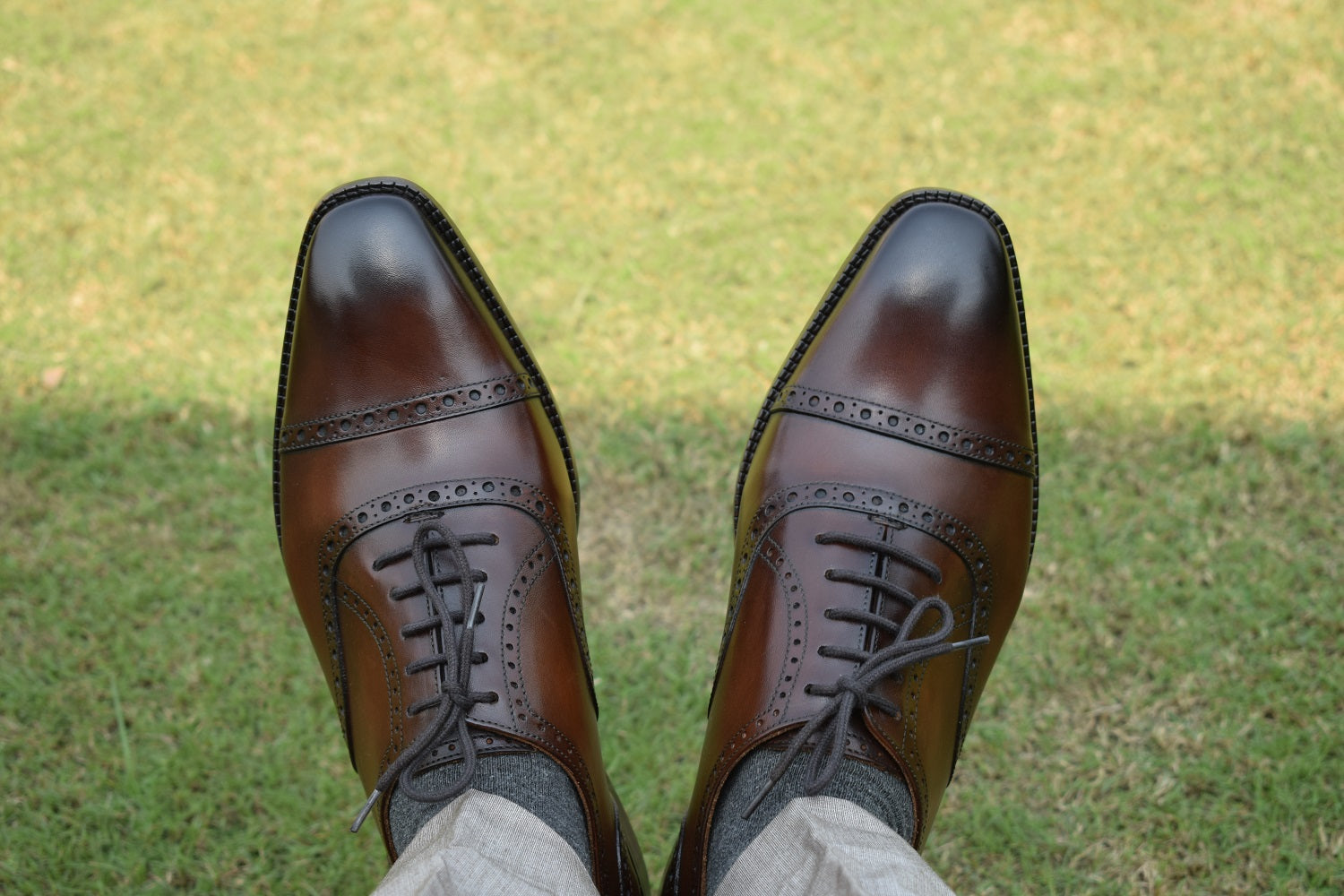 Oxford Handmade Leather Brogue Shoes