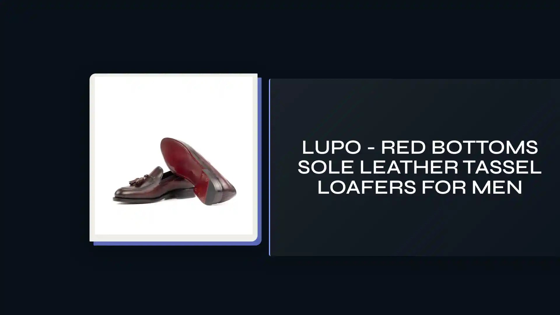Lupo - Red bottoms sole leather tassel loafers for men by@Outfy