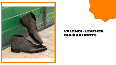 Valenci - leather chukka boots by@Outfy