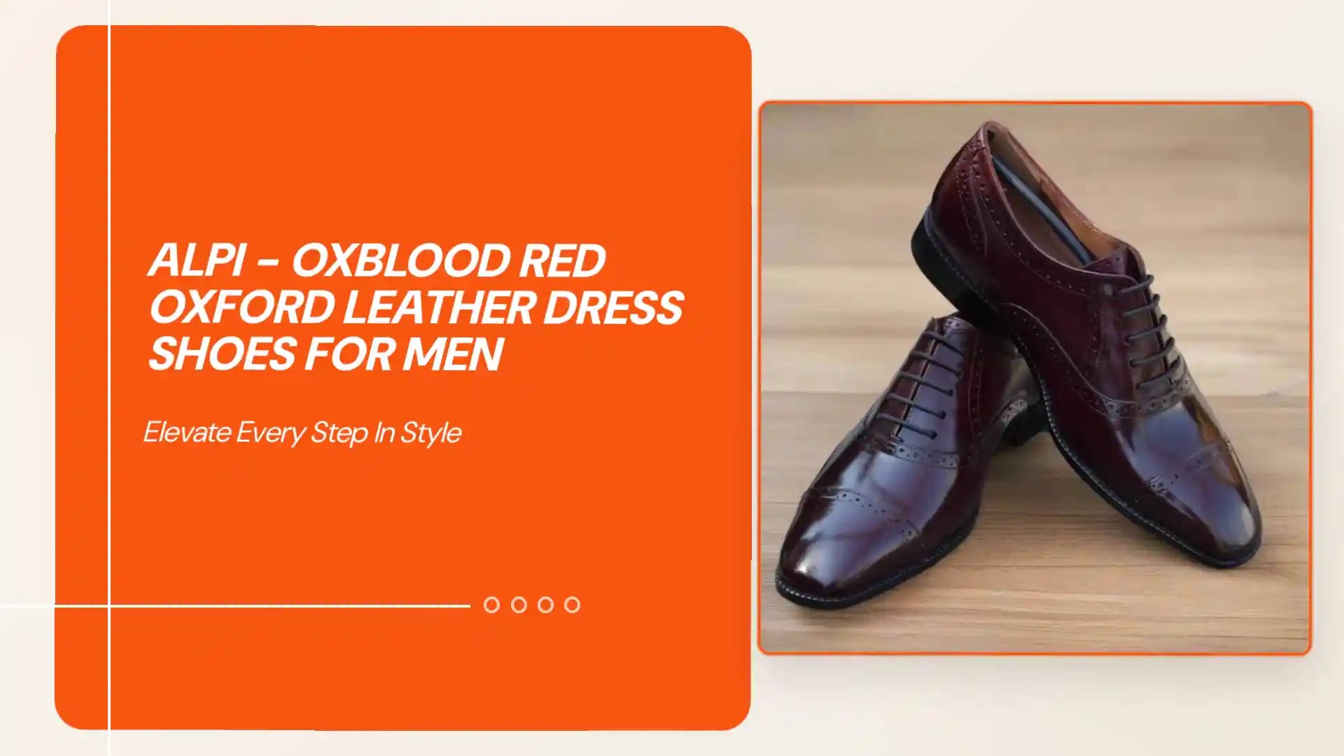 Alpi - Oxblood red oxford leather dress shoes for men by@Outfy