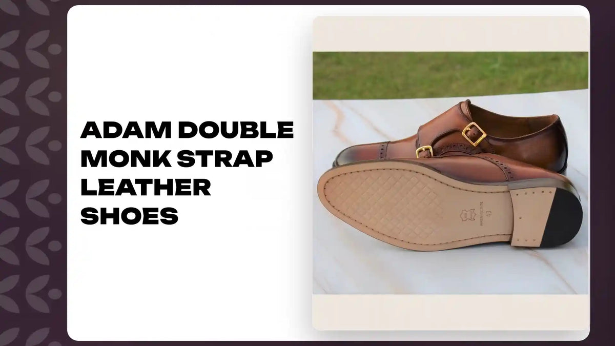 Adam Double Monk Strap Leather Shoes by@Outfy