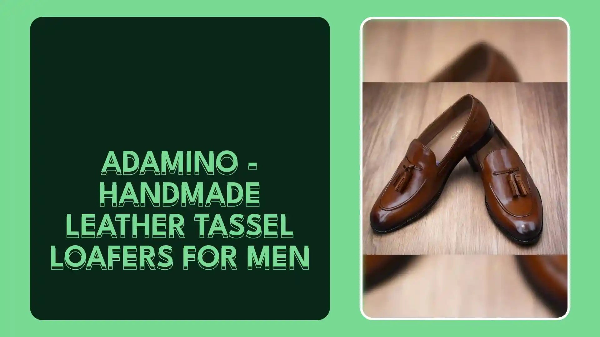 Adamino - Handmade Leather tassel Loafers for men by@Outfy