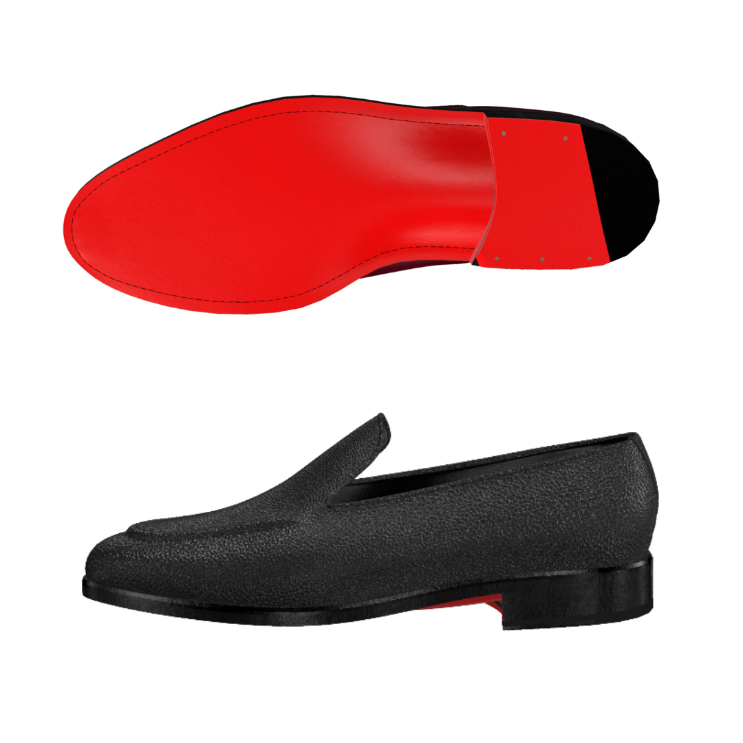 Arconya  leather red bottom sole loafers shoes