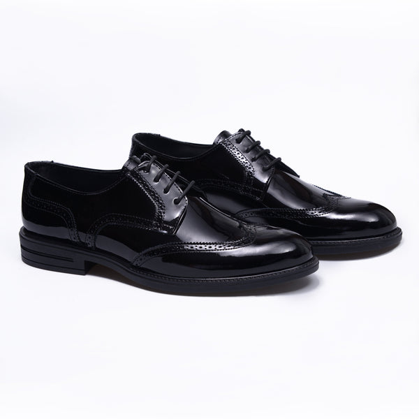 Shiny Leather Oxford Shoes For Men (Signature Collection)