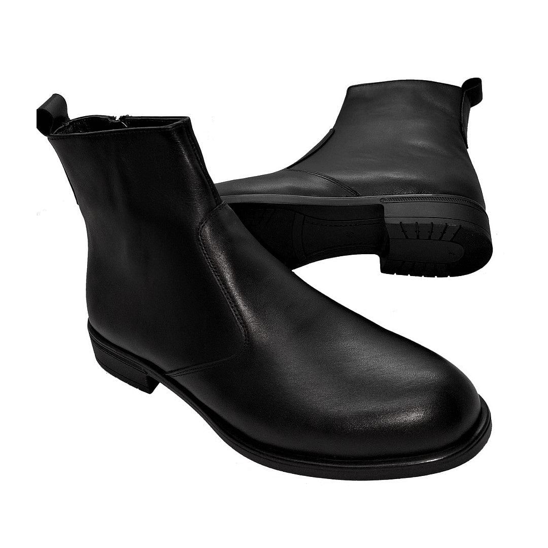 The Chiaru - Genuine Leather Dress Boots For Men Signature (Zipped)