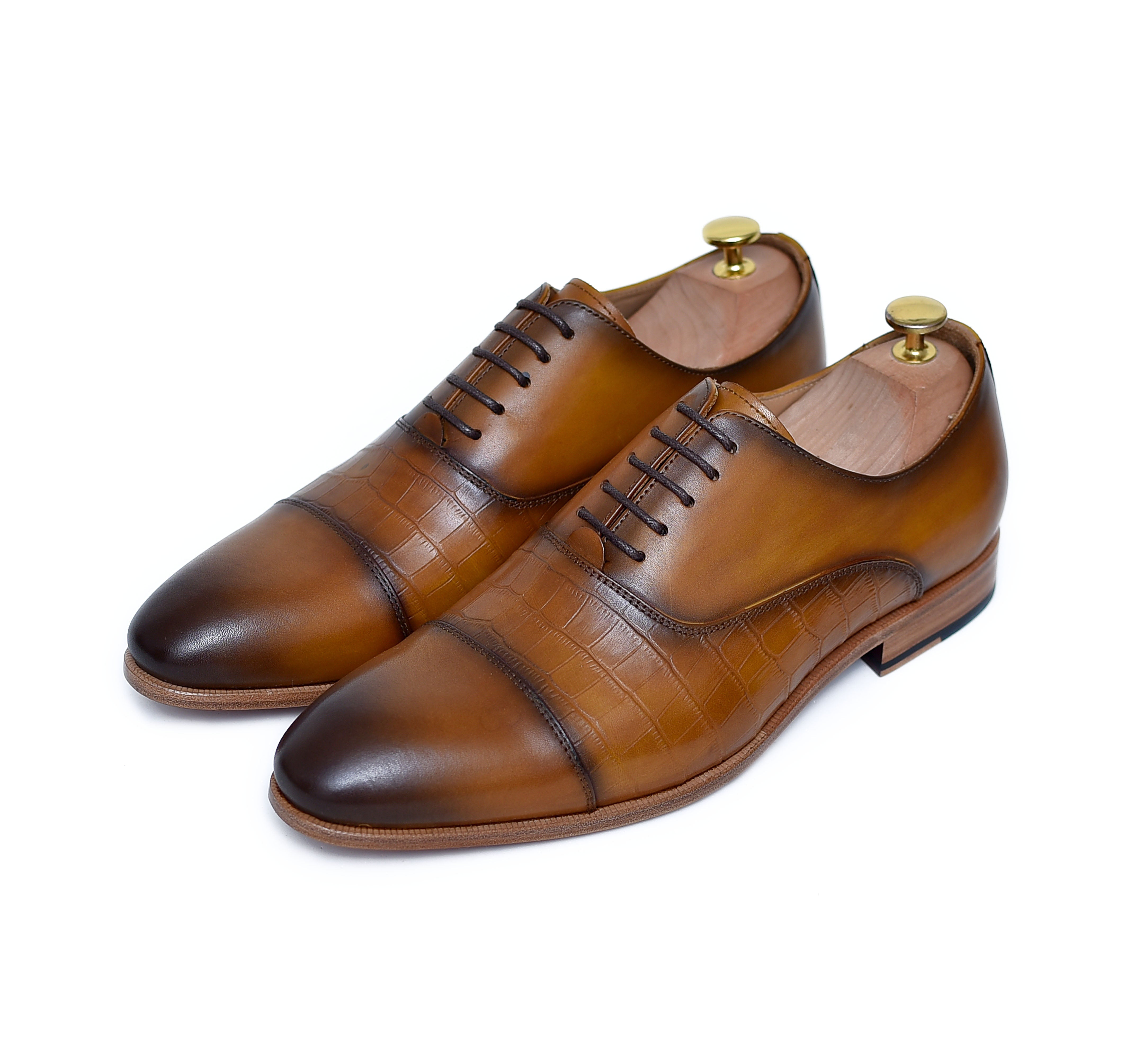 Filippo 2 - Tan Calf Oxford Shoes (Partner Brand) - Arconya