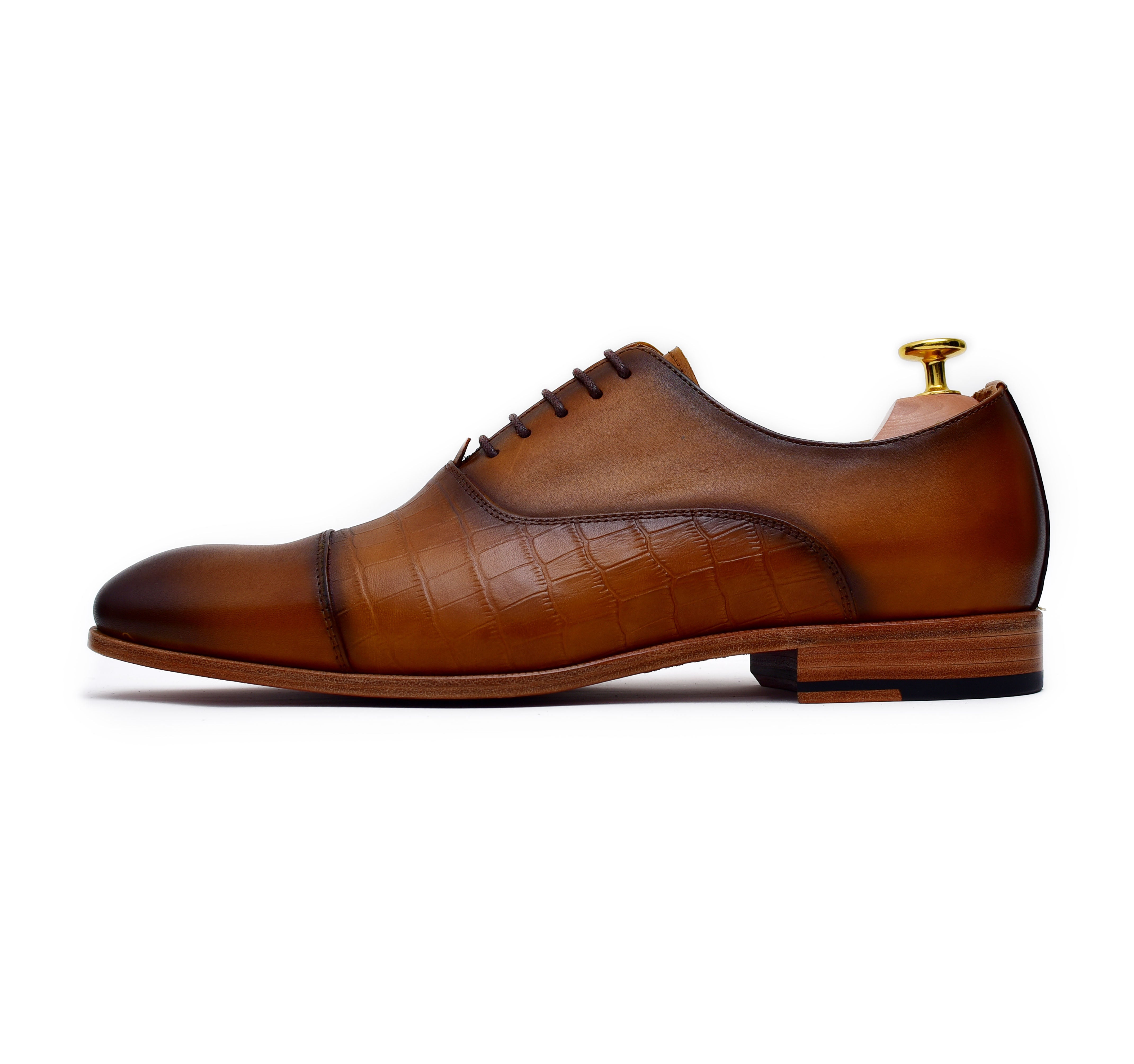 Filippo 2 - Tan Calf Oxford Shoes (Partner Brand) - Arconya