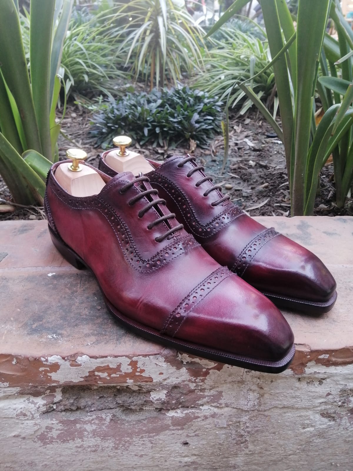 Martino - Burgundy Oxford Shoes - Arconya